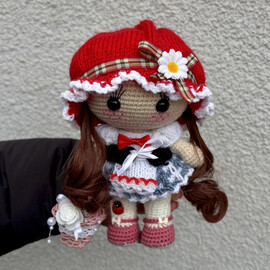 Кукла ручной работы Красная Шапочка