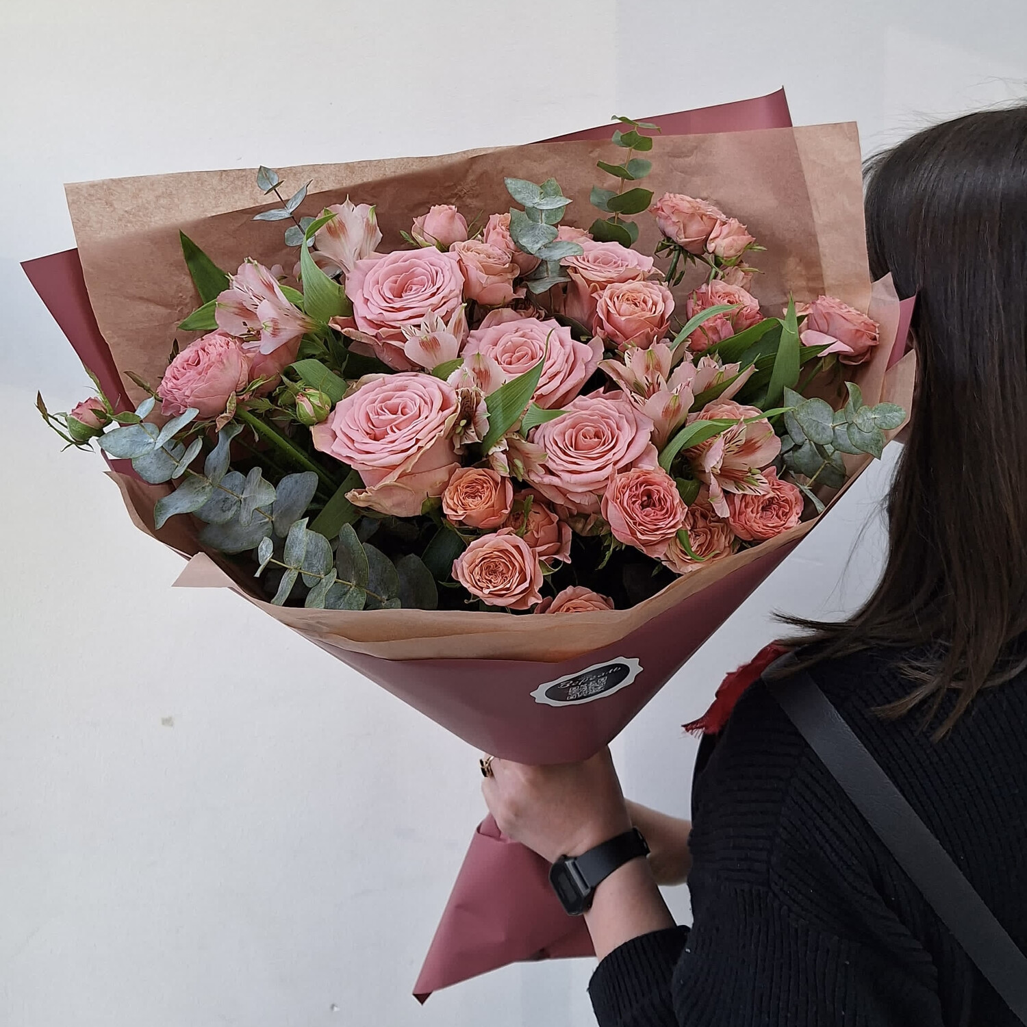 Розовый букет