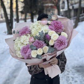 Букет с французскими розами